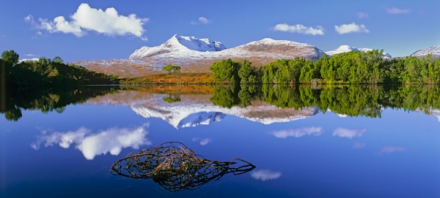 mountain and lake landscape