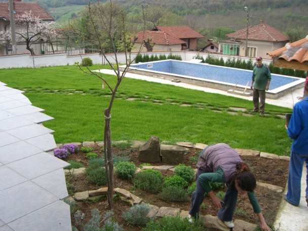 landscaped bulgarian property