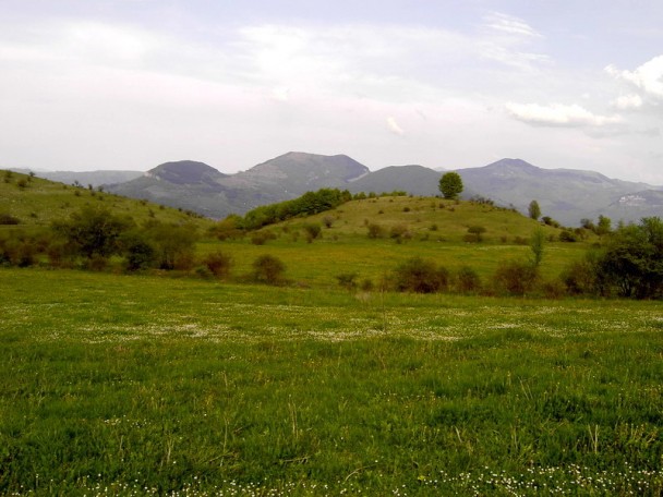 Green hills in Bulgaria