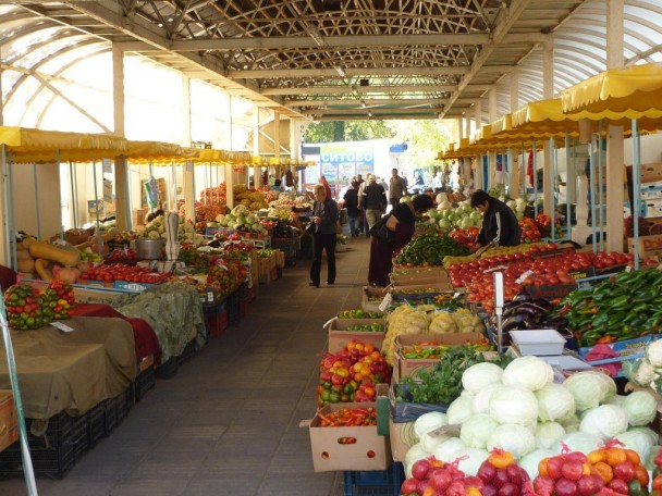 vegetables store in Bulgaria