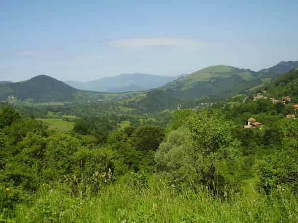 green hills in Bulgaria