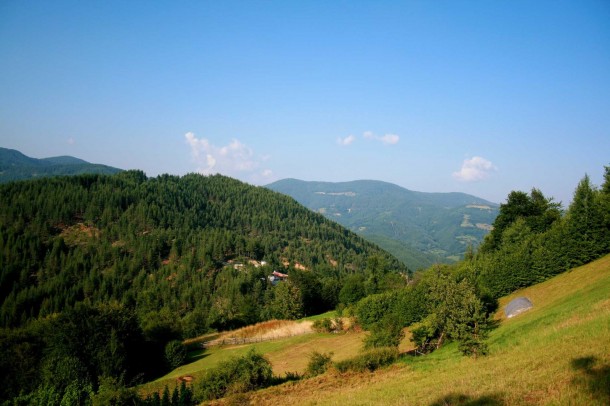 green mountains in Bulgaria